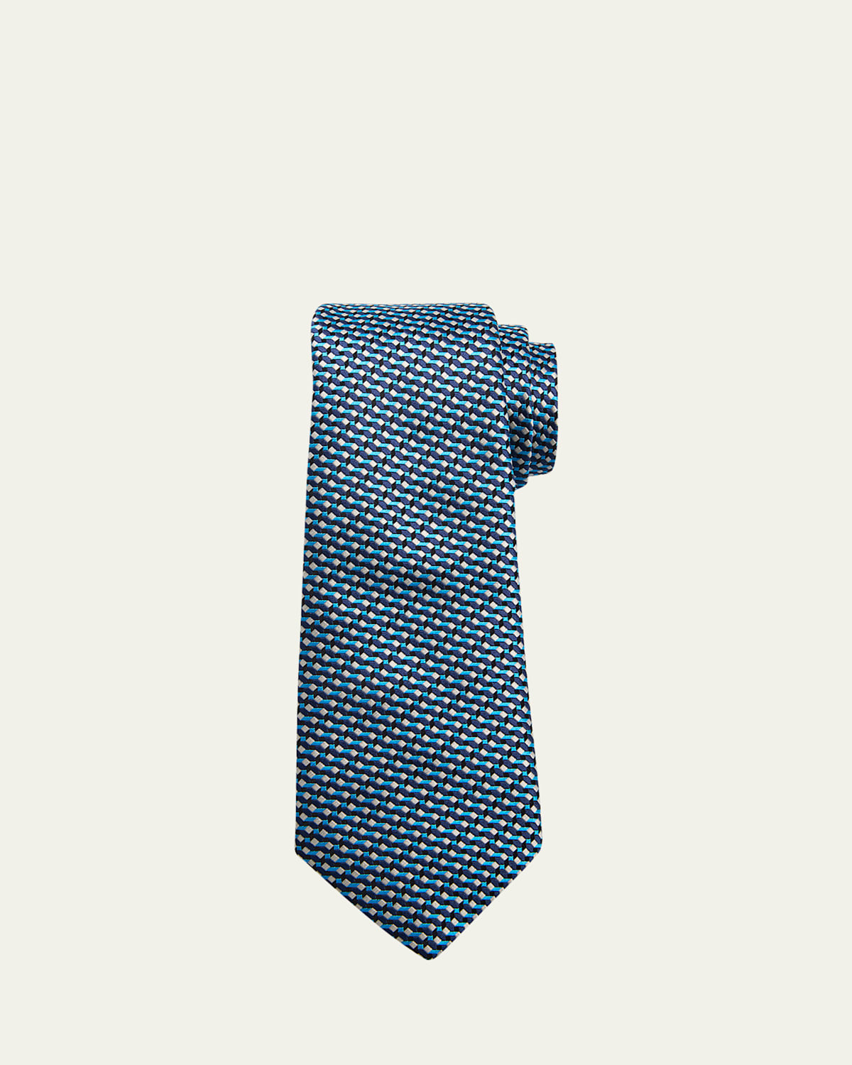 Giorgio Armani Men's Silk Jacquard Geometric Tie