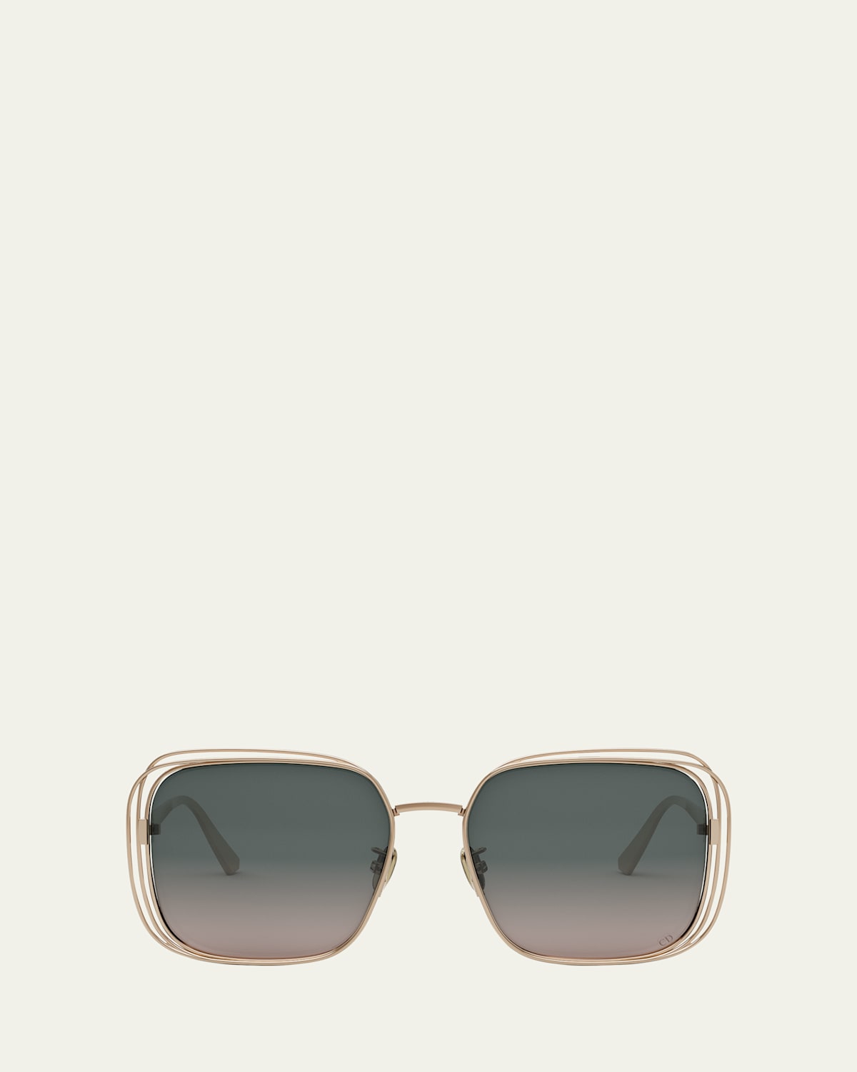 Dior Fil S1u Sunglasses In Shiny Rose Gold Gradient Green