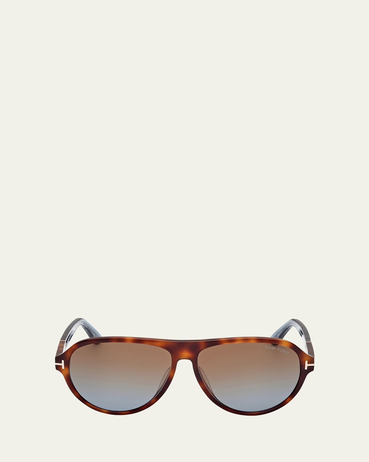 Tom Ford Men's Quincy Photochromic Aviator Sunglasses In Shiny Black, Transp Grey/ Polarized Smoke