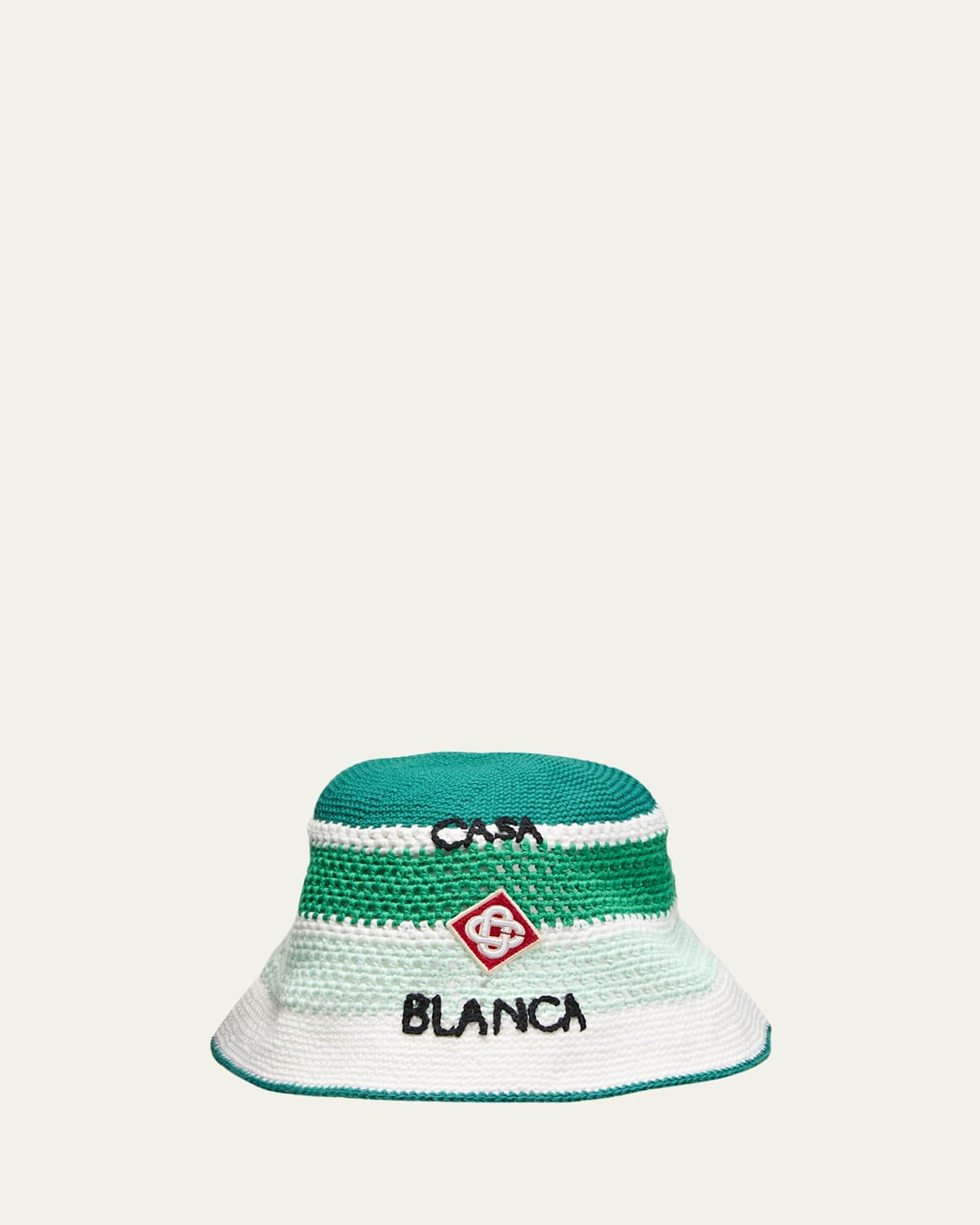 Casablanca Men's Diamond Logo Crochet Bucket Hat