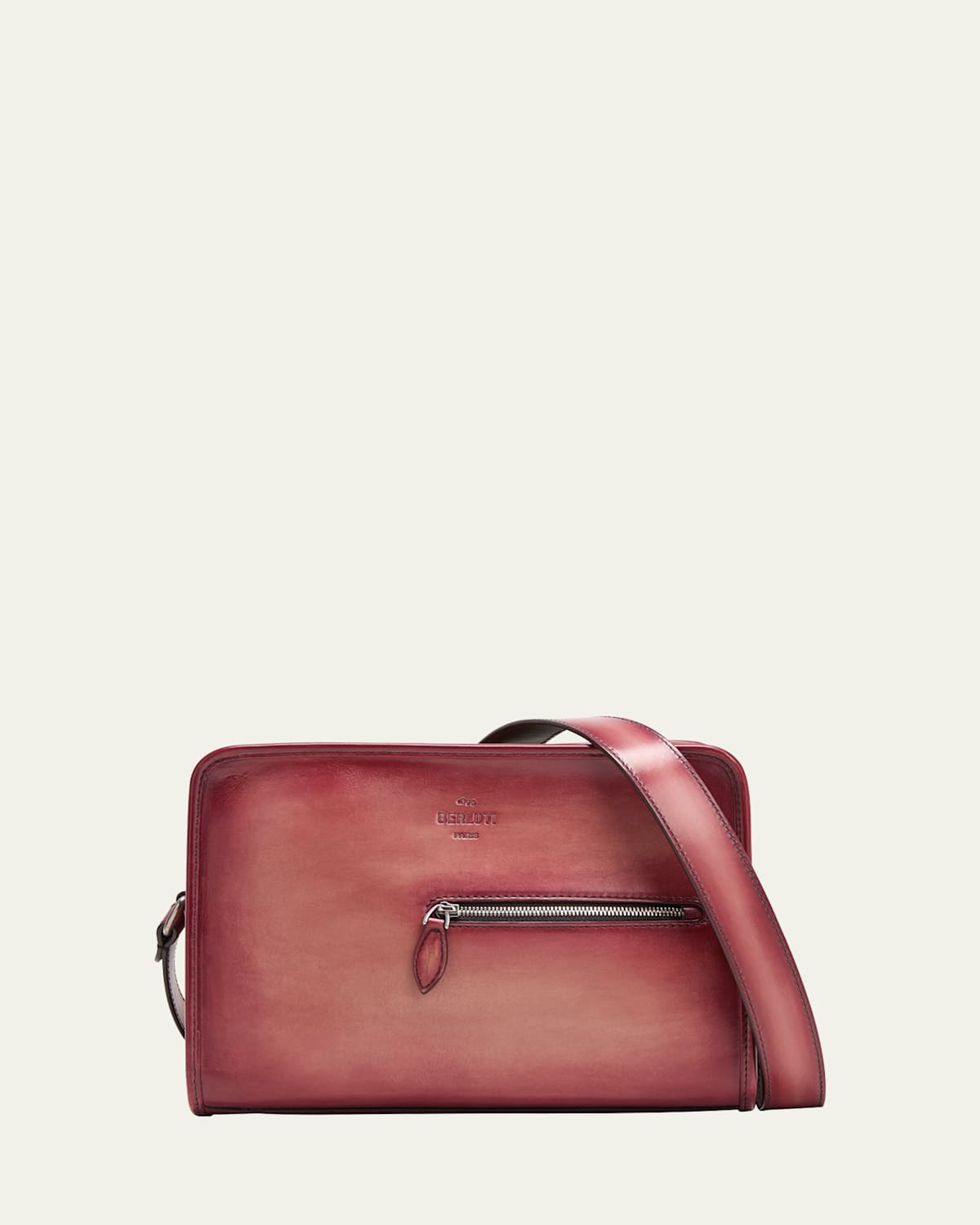 Men's Journalier Leather Messenger Bag