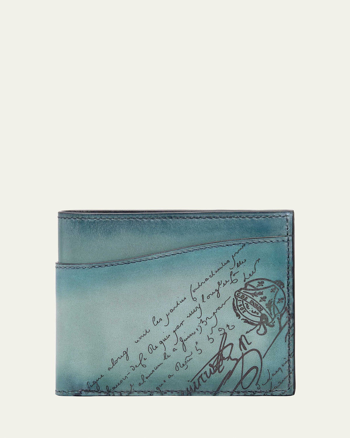 Men's Makore Gradiant Scritto Venezia Leather Bifold Wallet
