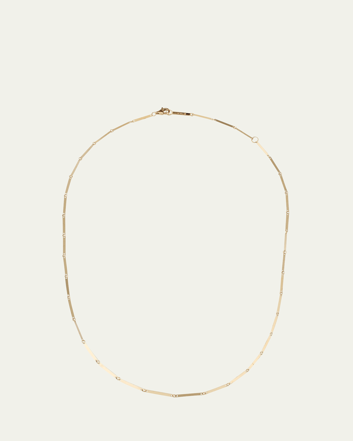 14K Yellow Gold Laser Kite Blake Chain Remix Lariat Necklace, 18"L