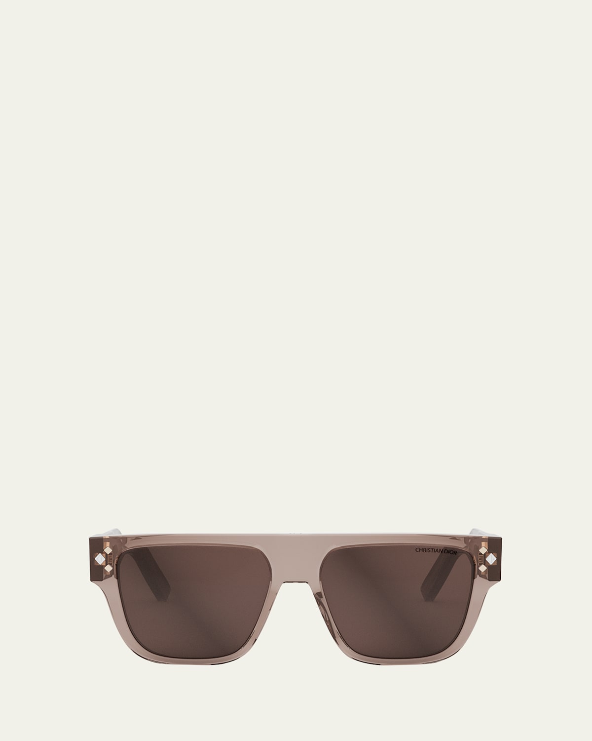 Dior Cd Diamond S6i Sunglasses In Shiny Pink / Brown