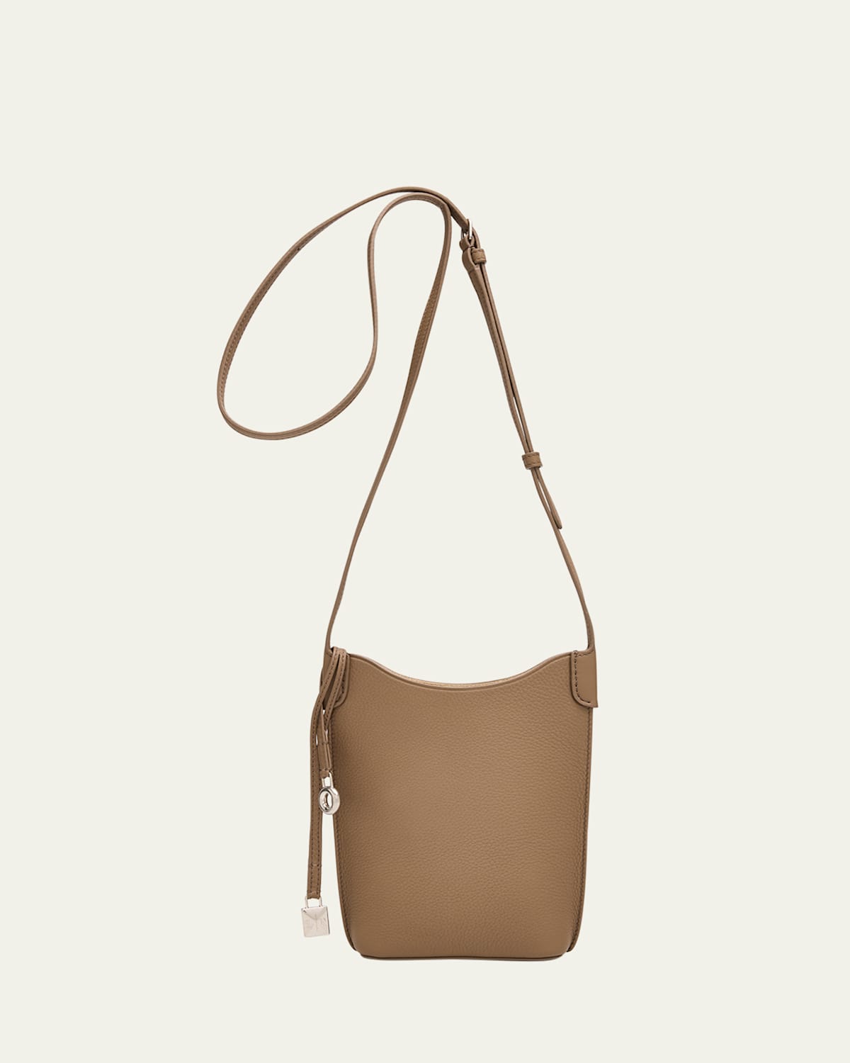 Loro Piana Bale Phone Case Crossbody Bag In Silver