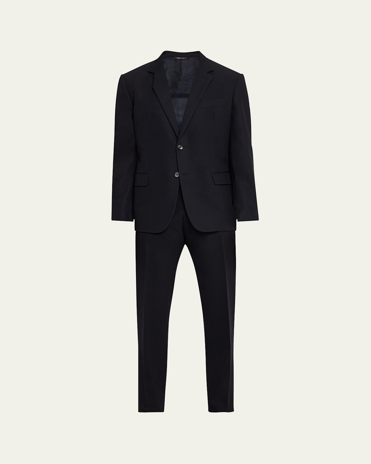 Loro Piana Men's Cotton-wool Modern Fit Suit In Blue/navy