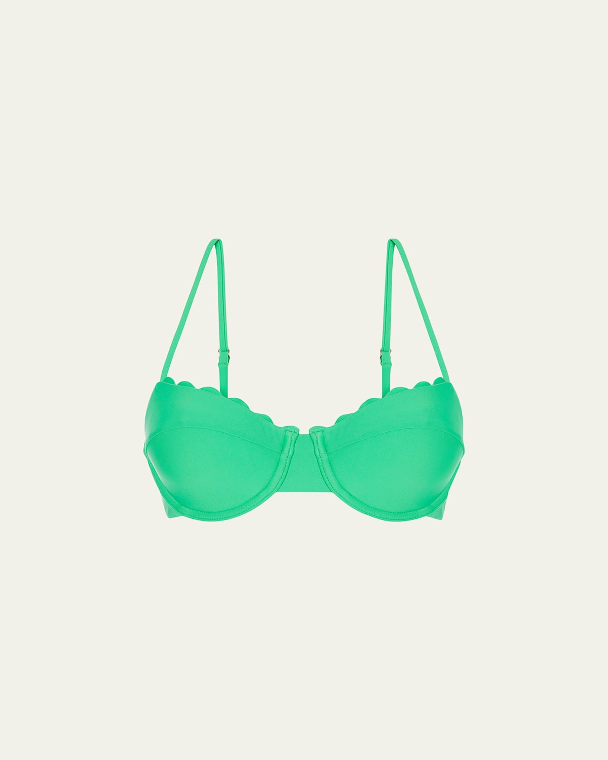 RAMY BROOK LEYLA SCALLOP BIKINI TOP 