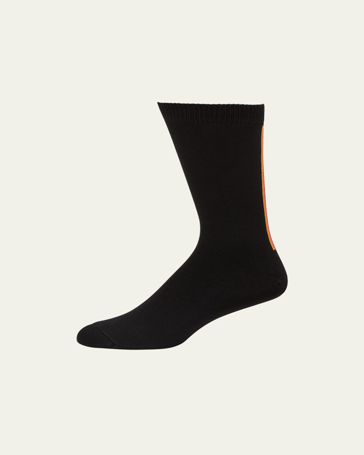 Paul Smith Men's Artist Stripe Crew Socks In Black