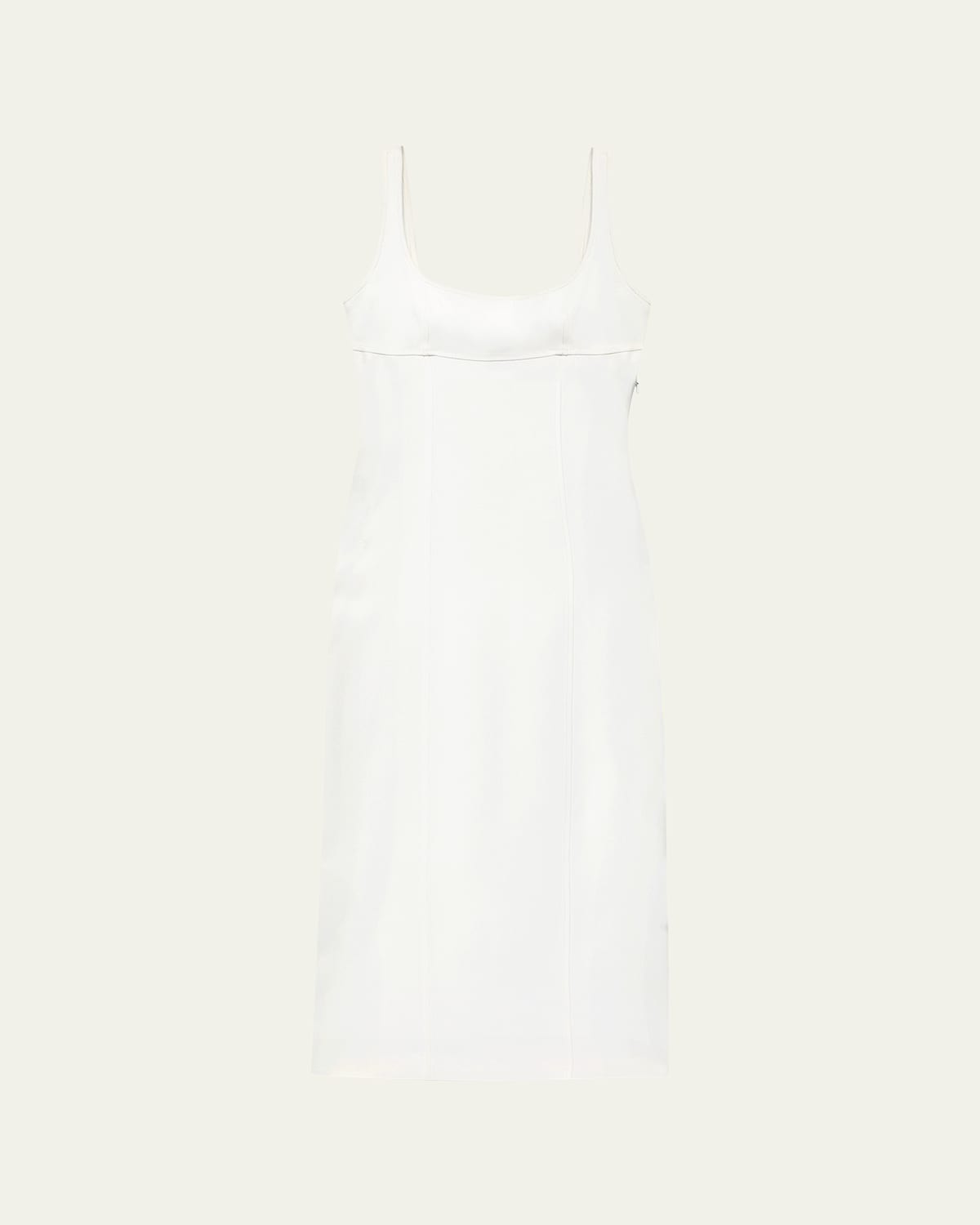 Tie-Back Long Sleeveless Sheath Dress