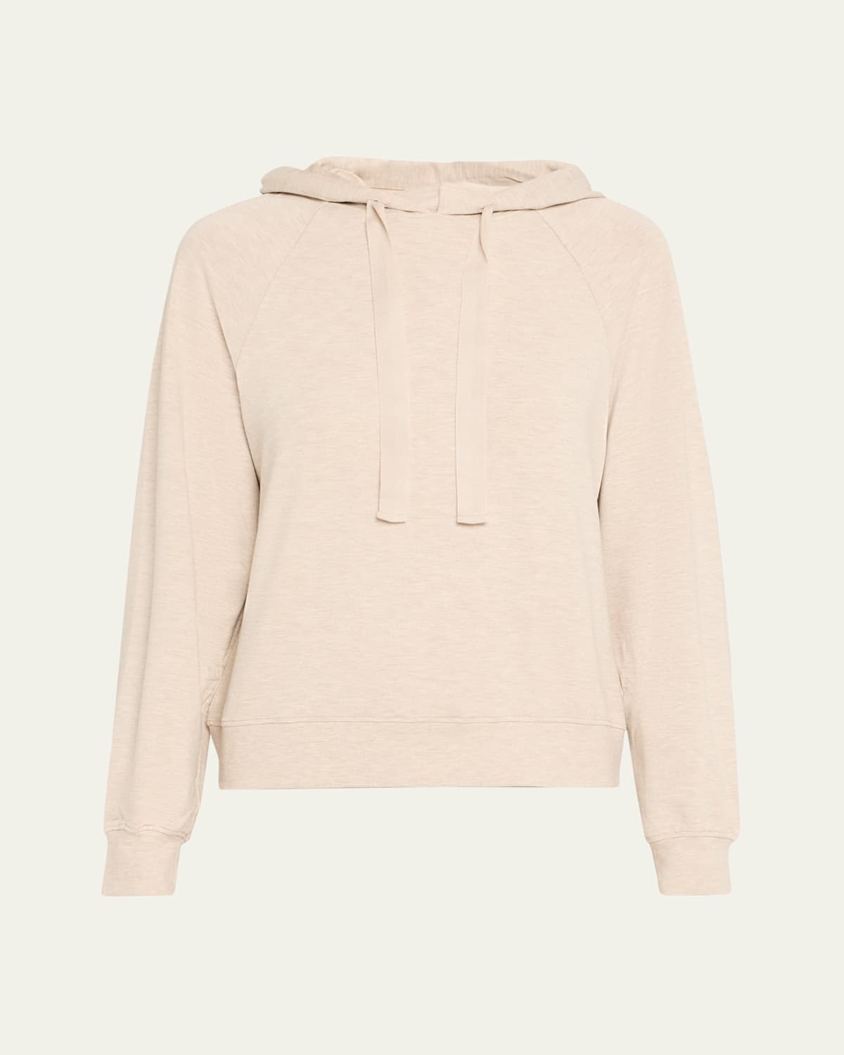Majestic French Terry Hoodie With Grosgrain Trim
