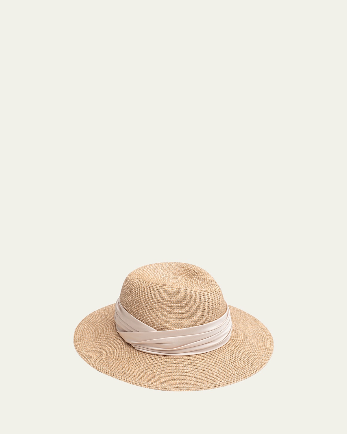Courtney Straw Fedora With Twisted Band