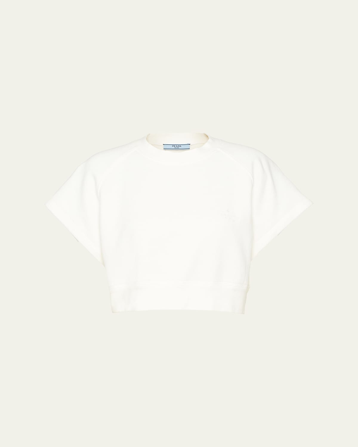 Boxy Cotton Fleece Sweatshirt