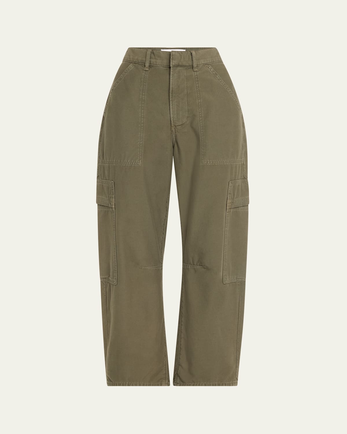 Citizens Of Humanity Marcelle Straight Twill Cargo Pants In Dogwood