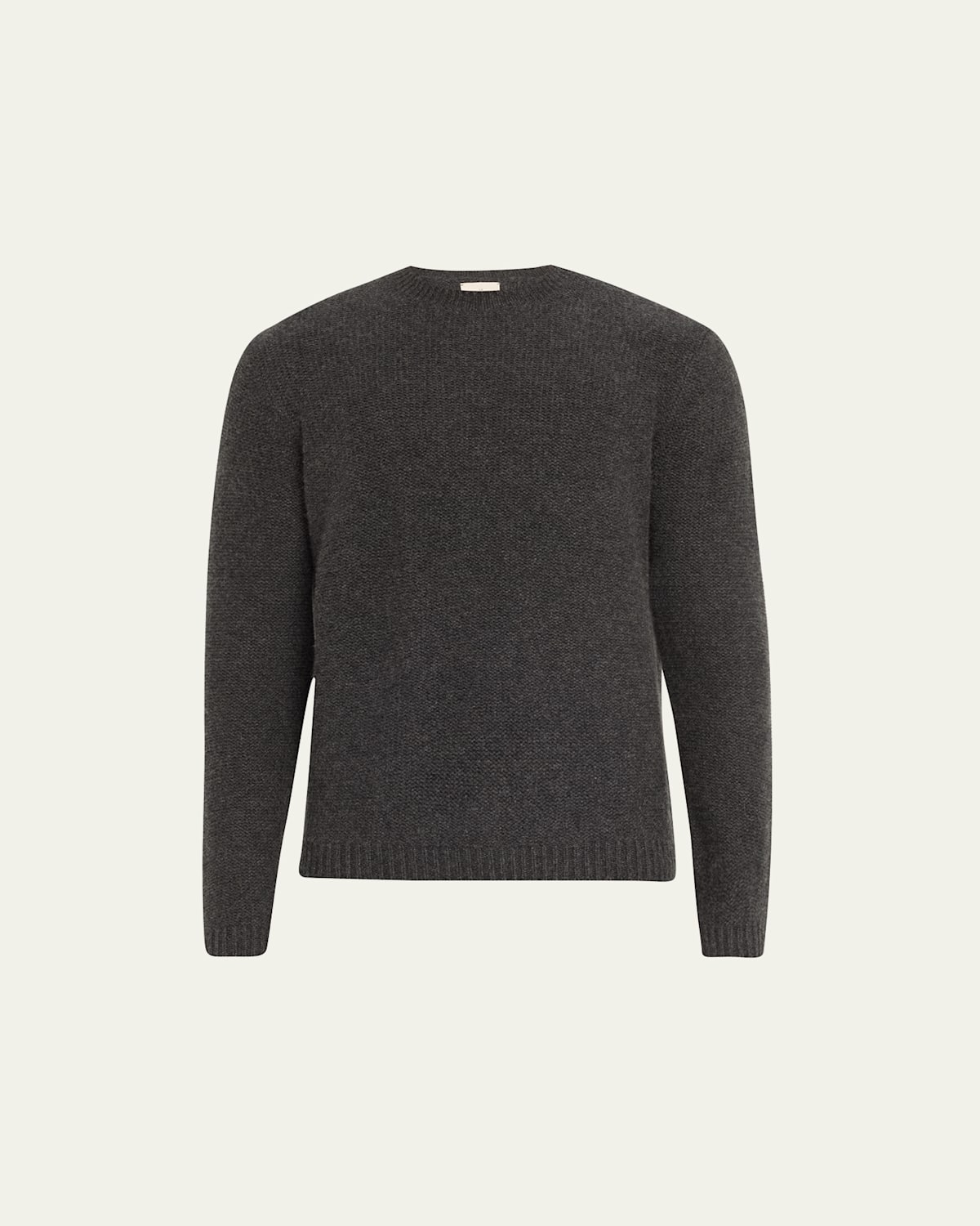 Men's Textured Cashmere Crewneck Sweater