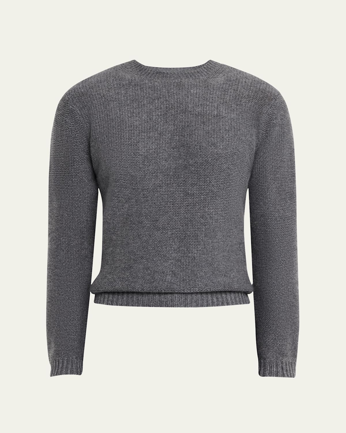Men's Textured Cashmere Crewneck Sweater