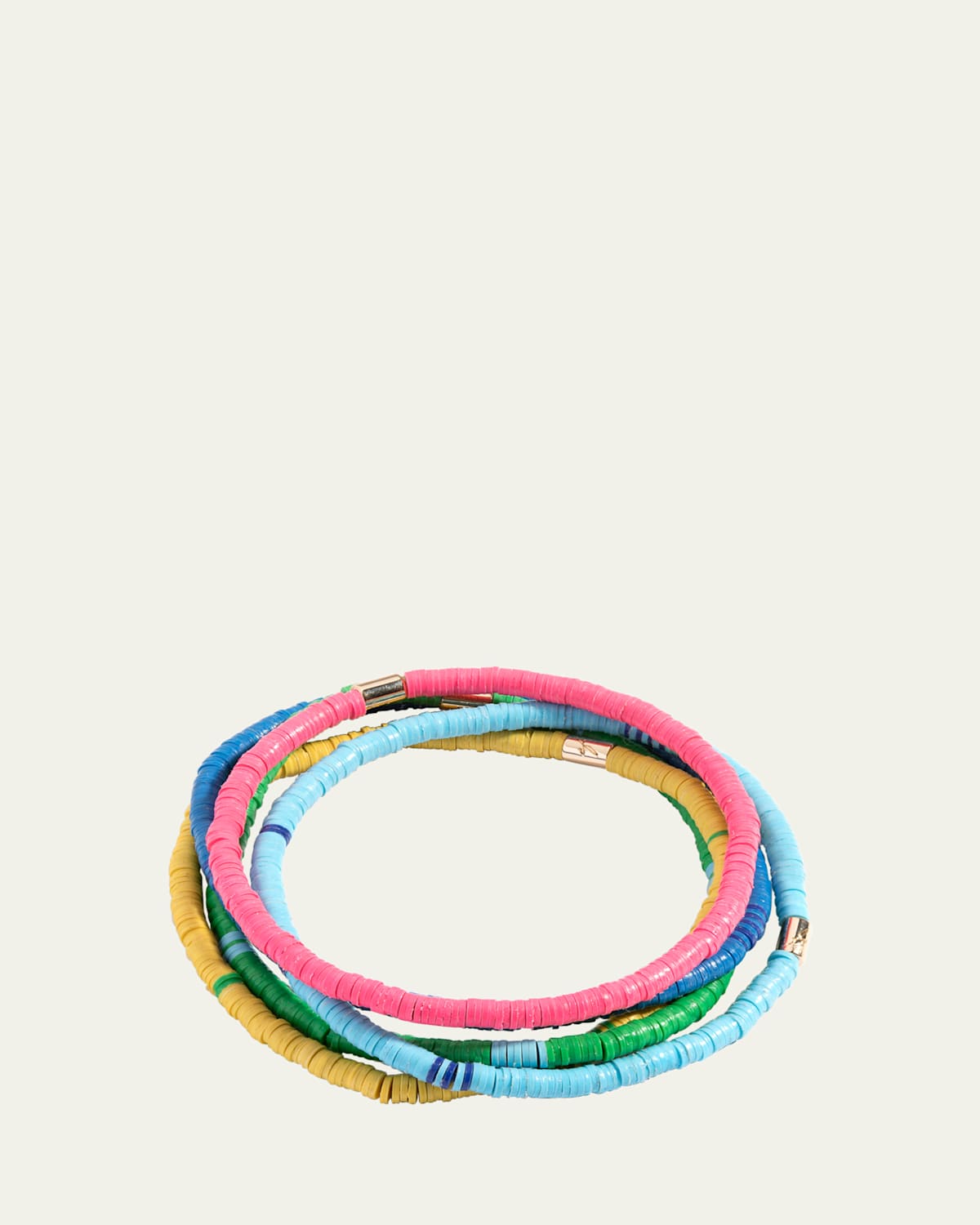 Heishi Bead Bracelets, Set of 5