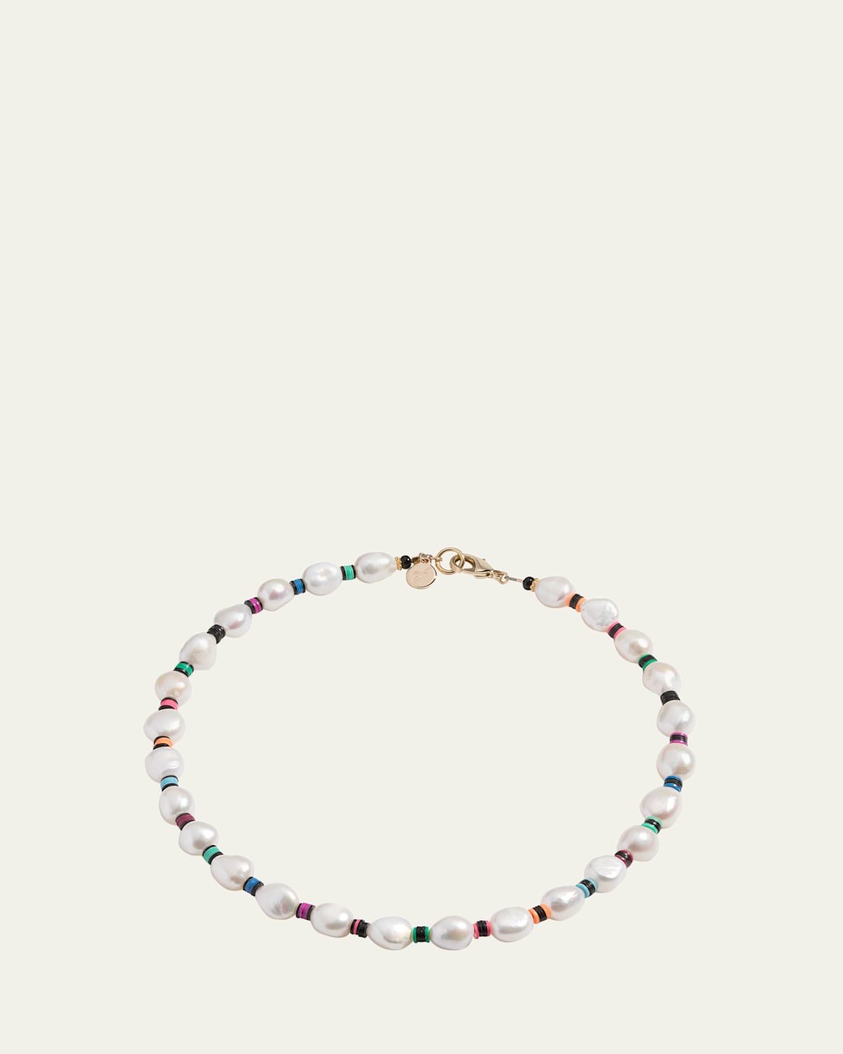 Elsie Frieda Francis Necklace with Freshwater Pearls and Heishi Beads | Thumbnail 4 Elsie Frieda Francis Necklace with Freshwater Pearls and Heishi Beads | Thumbnail 4