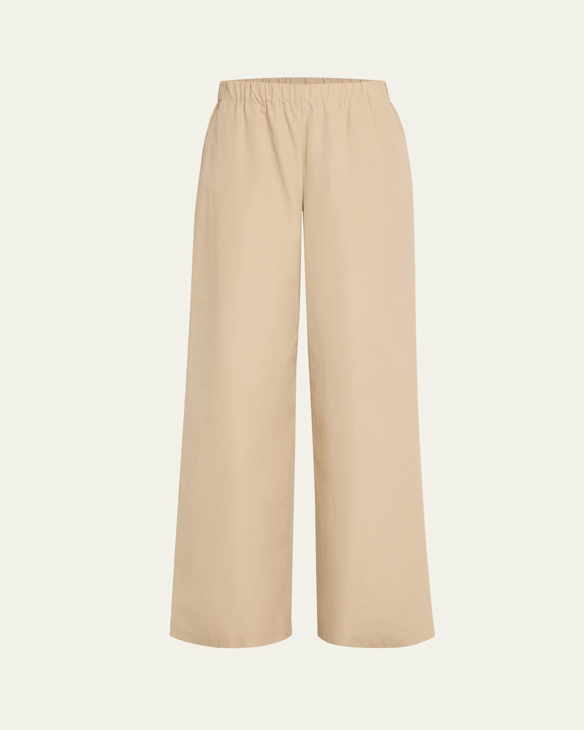 Lafayette 148 Riverside Wide-leg Organic Cotton Poplin Pants