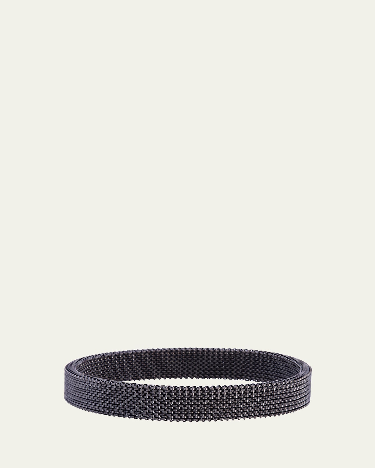 Men's Blackened Steel Stretch Bracelet
