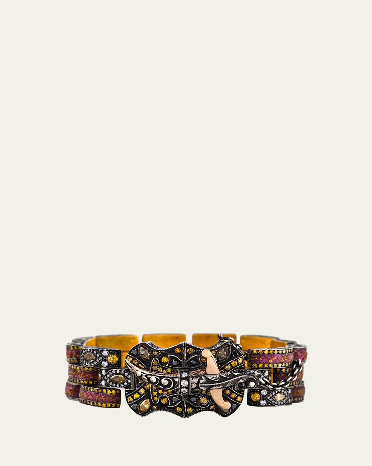 Sevan Bicakci 24K Multi-Diamond Rose Tank Bracelet | Thumbnail 4 Sevan Bicakci 24K Multi-Diamond Rose Tank Bracelet | Thumbnail 4