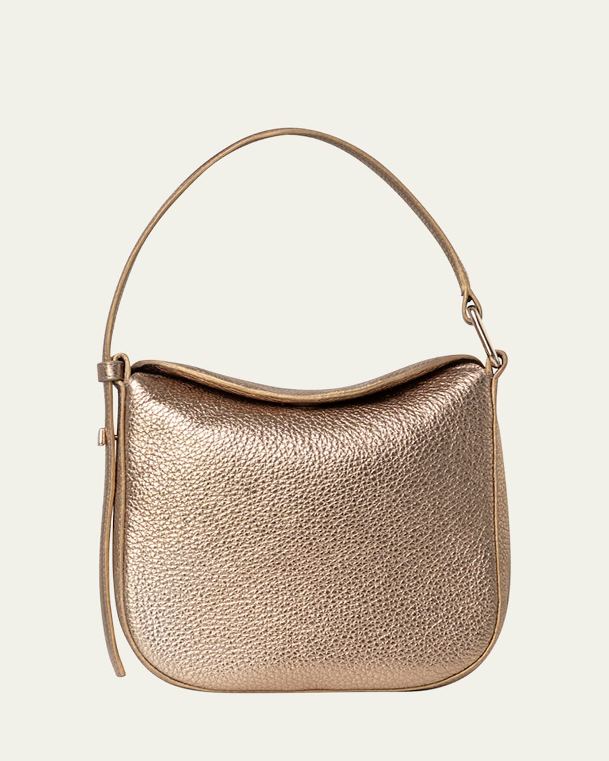 Anna Mini Metallic Leather Hobo Bag