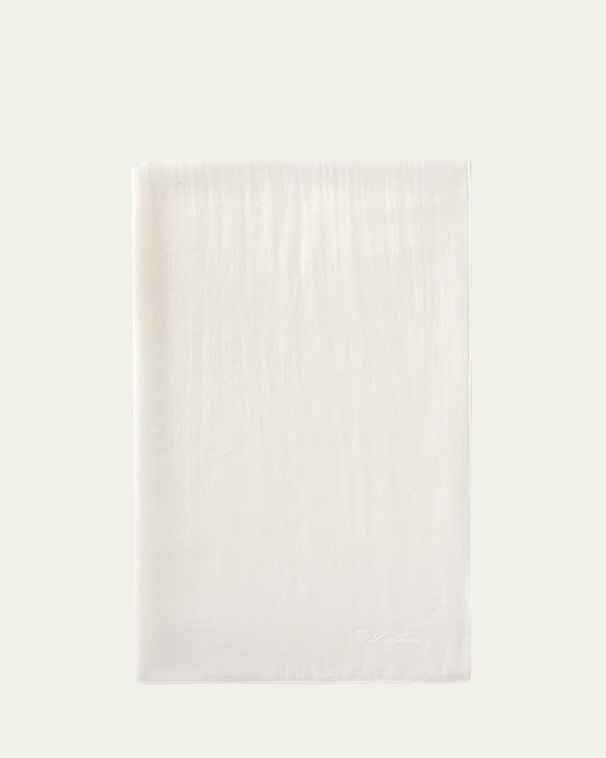 Loro Piana Signature Cashmere-blend Stole In White