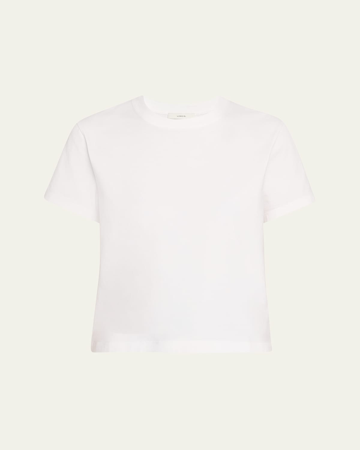 Vince Short-sleeve Pima Cotton Crewneck T-shirt In Black