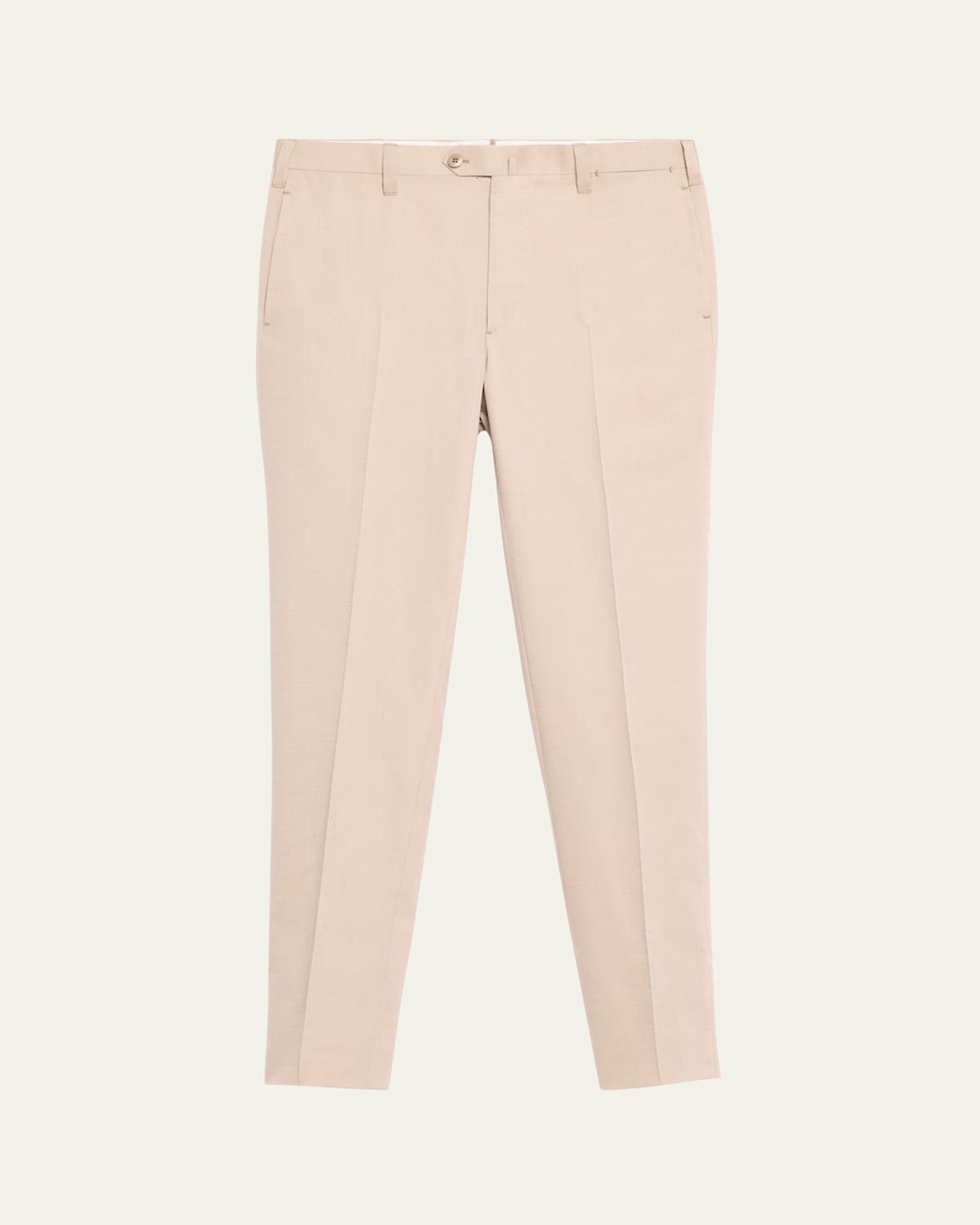 Men's Flat-Front Twill Trousers