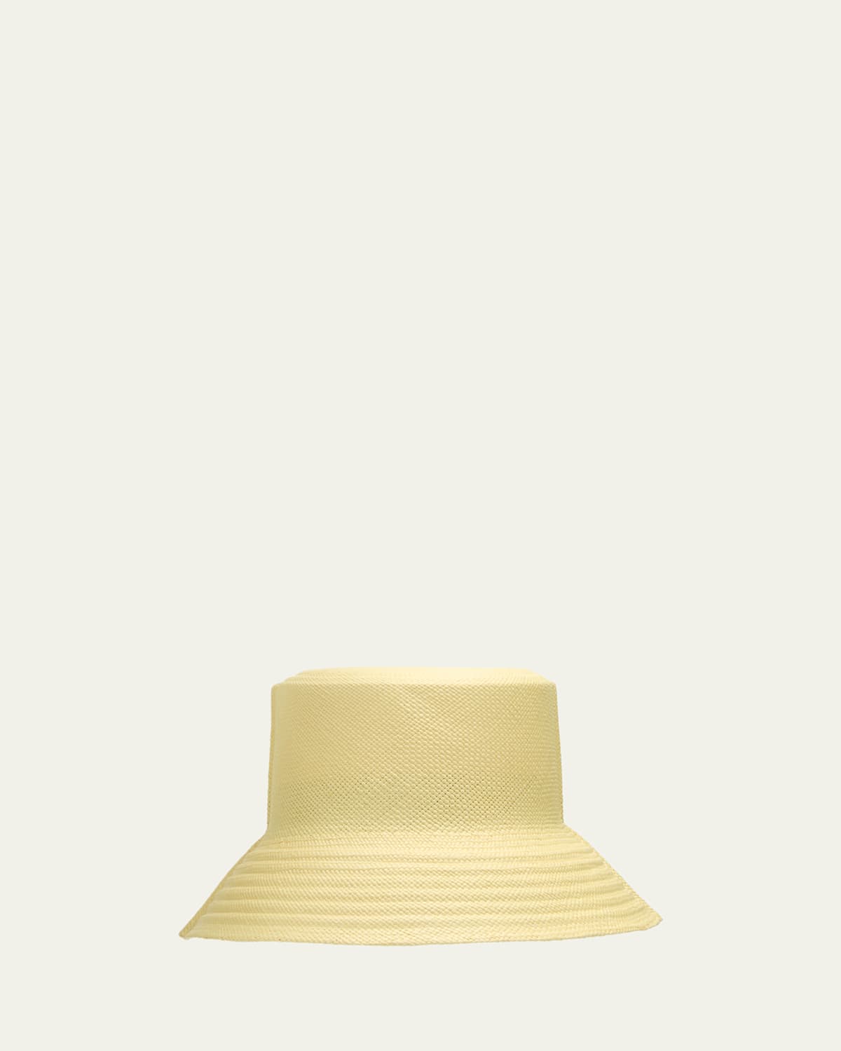 BARBISIO BECKY STRAW BUCKET HAT 