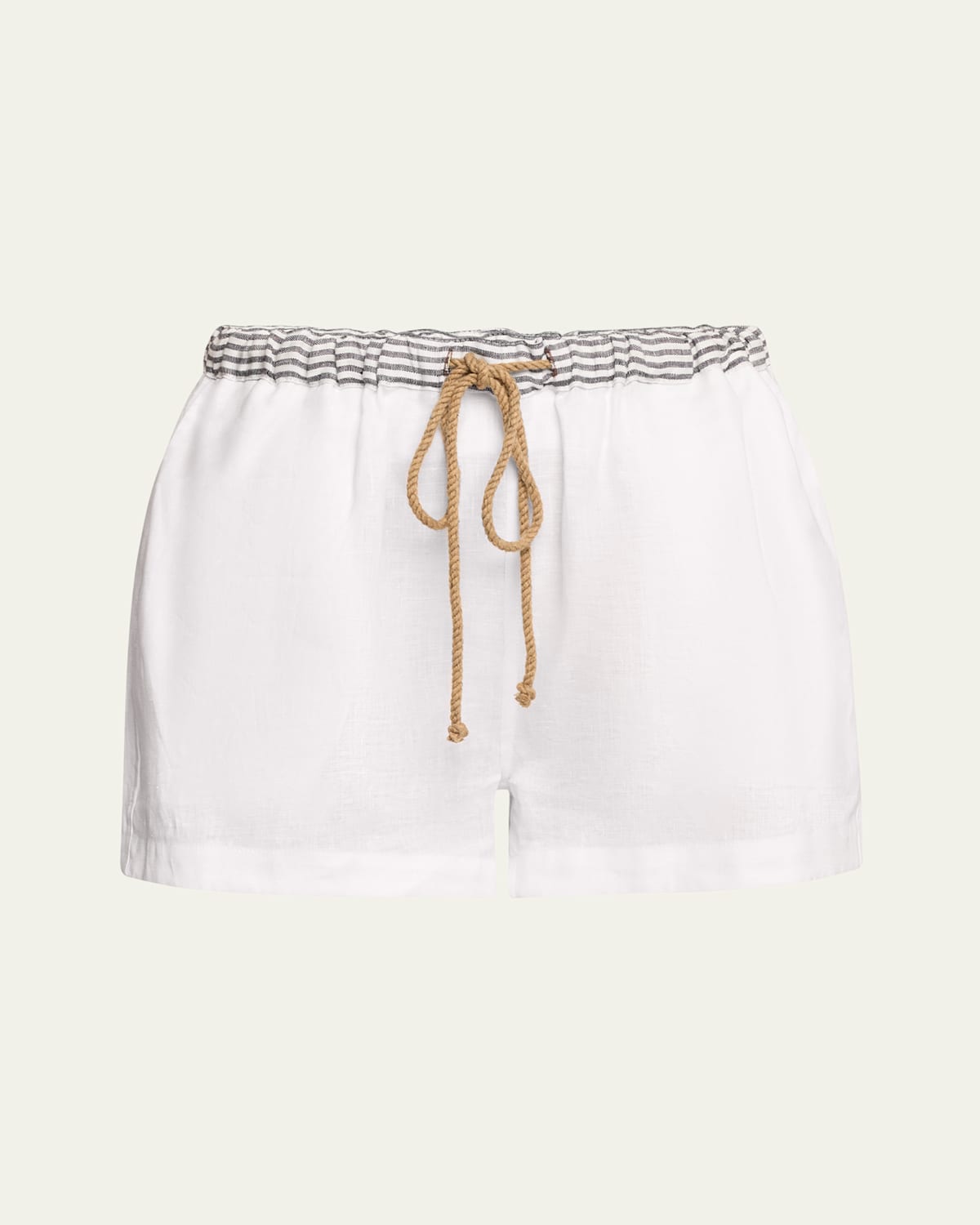Drawstring Linen Shorts