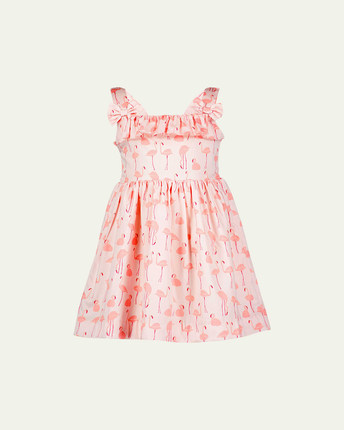 Rachel Riley Girl's Flamingo Sundress In Pink