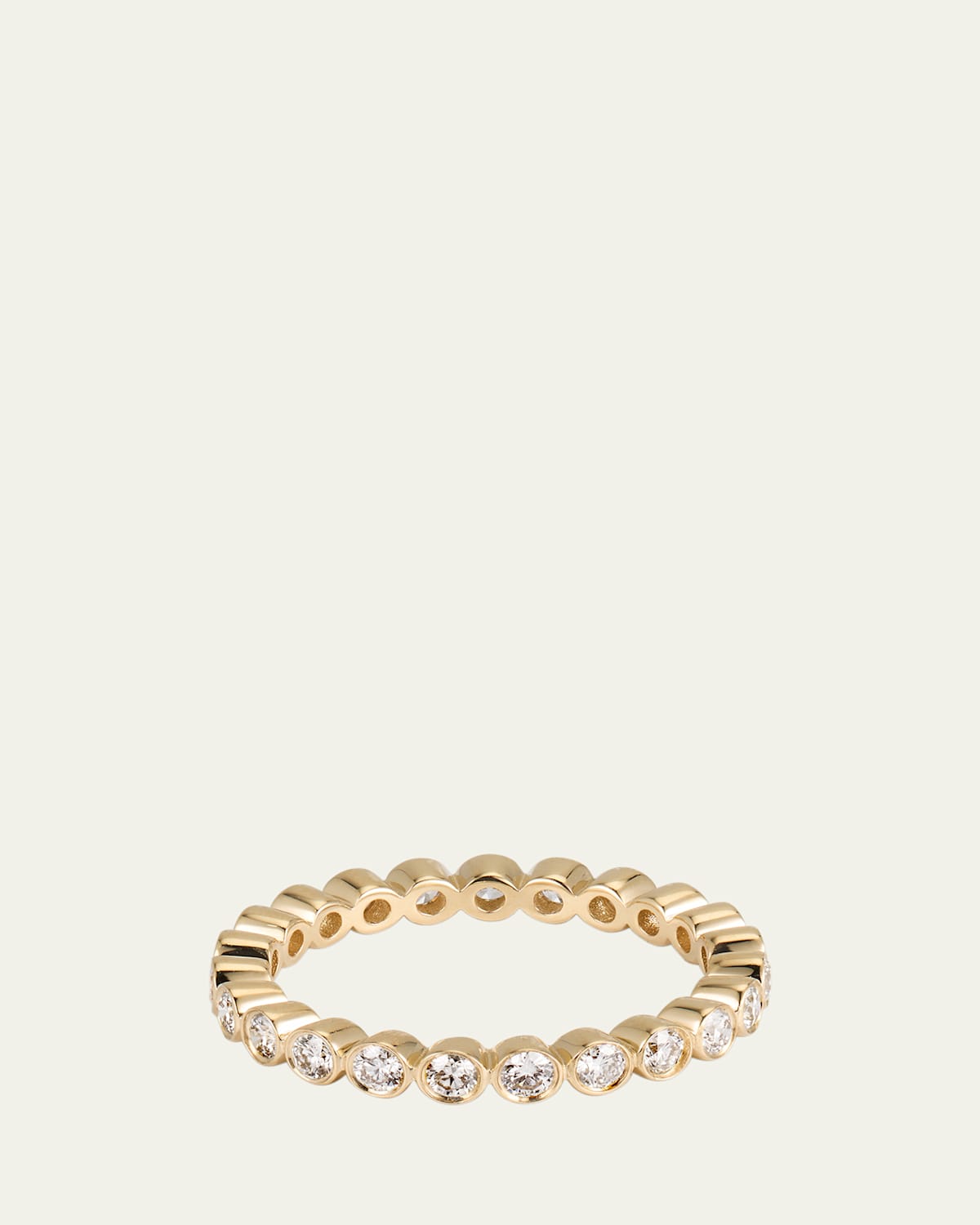 14K Yellow Gold Bezel Eternity Ring