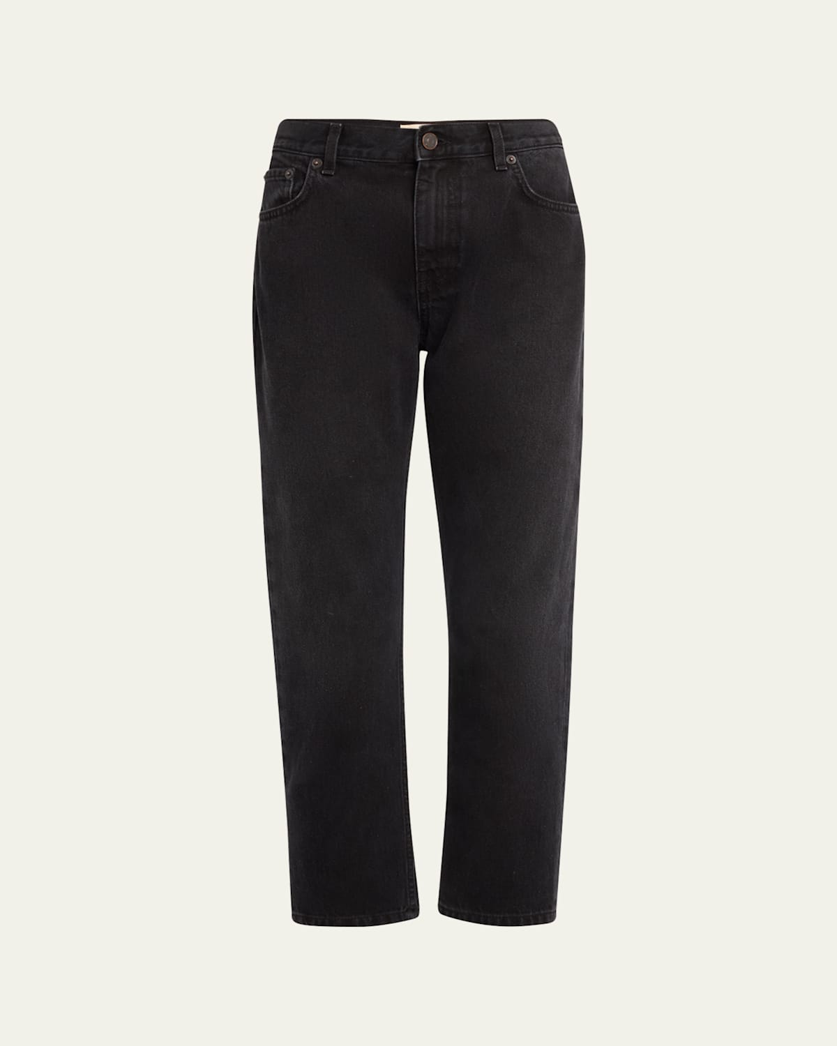 The Row Tarley High-rise Straight-leg Jeans In Black