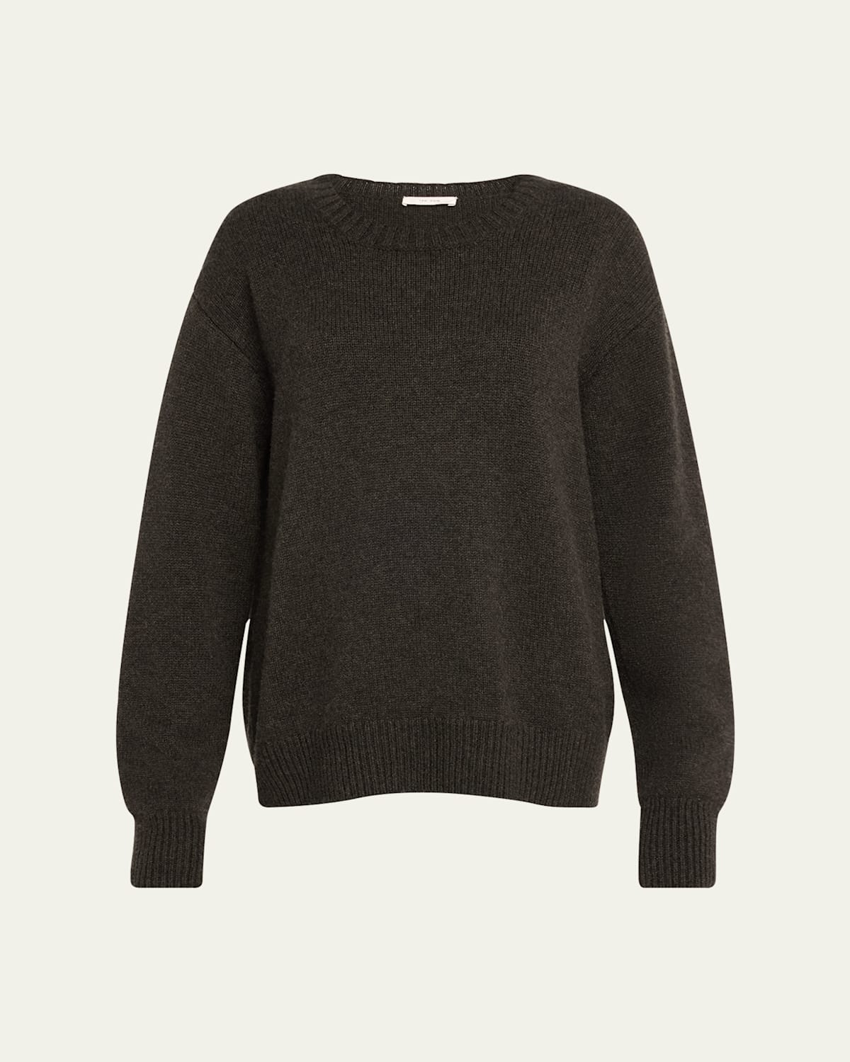 The Row Fiji Cashmere Sweater In Enzyme Black Melange