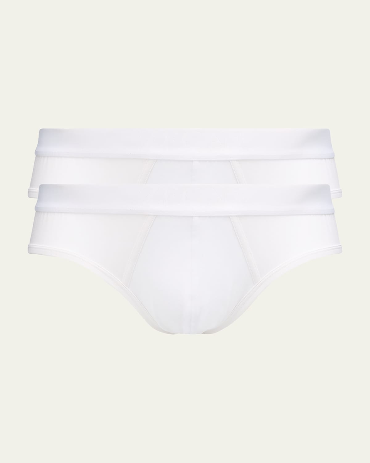 ZEGNA MEN'S 2-PACK COTTON MIDI BRIEFS 