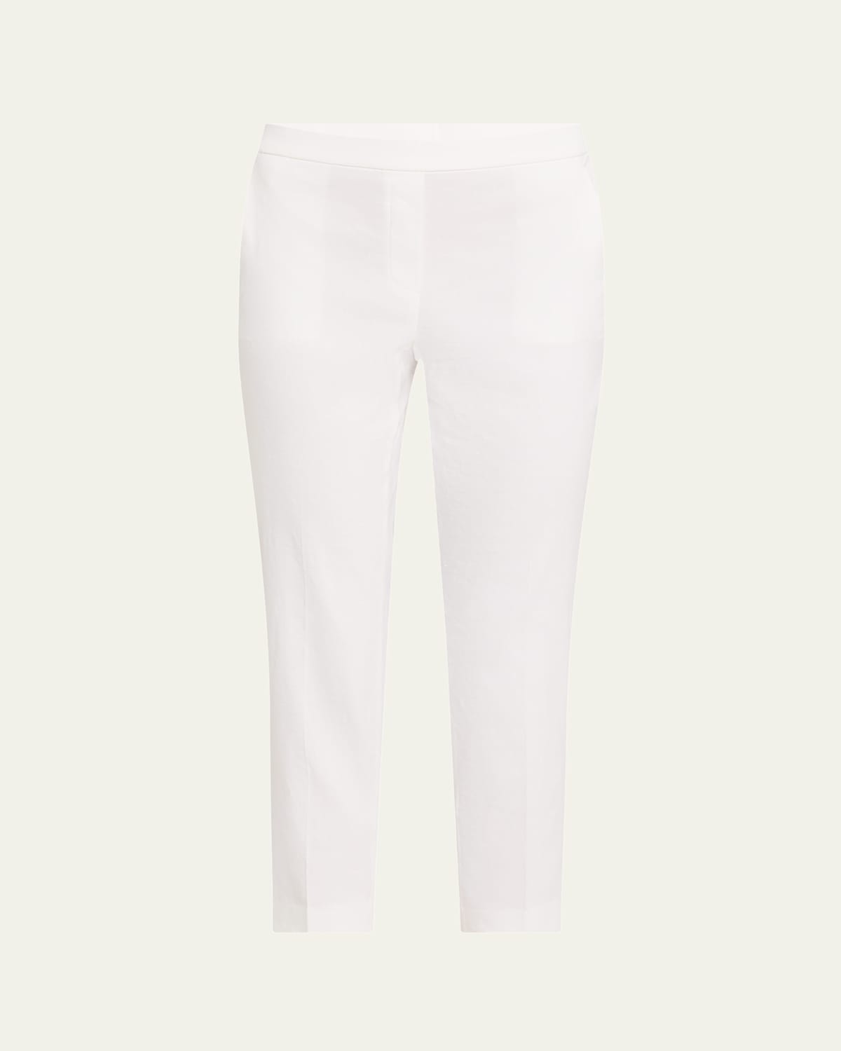 Treeca Cropped Slim Pull-On Pants