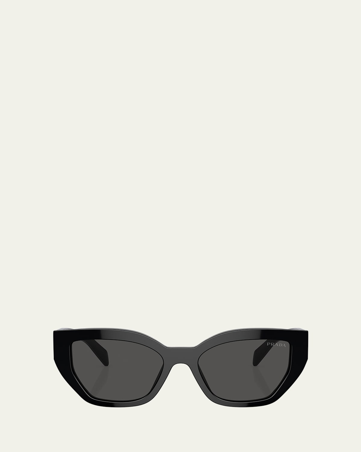 Prada Bold Acetate Butterfly Sunglasses In Black