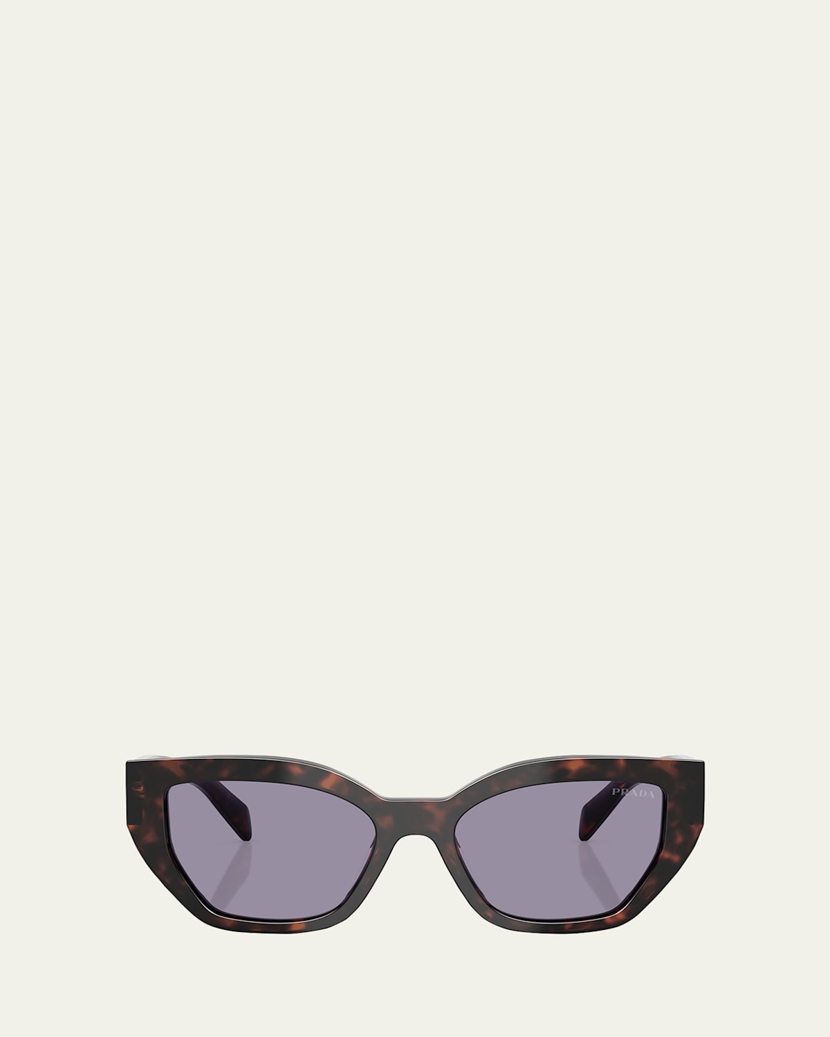 Shop Prada Bold Acetate Butterfly Sunglasses In Grey