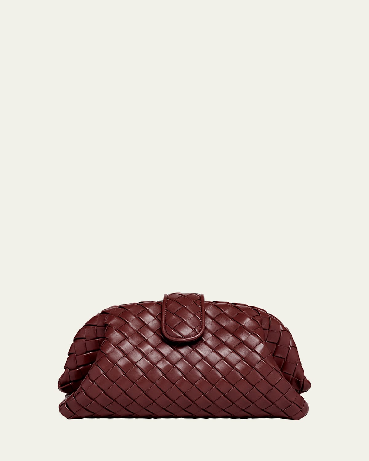Bottega Veneta Teen Lauren 1980 Bag With Chain In Burgundy
