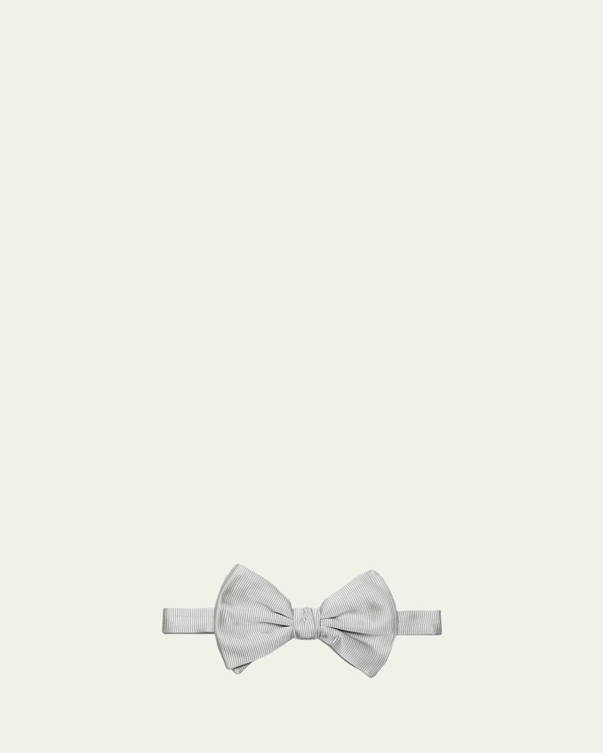 Men's Solid Silk Bow Tie