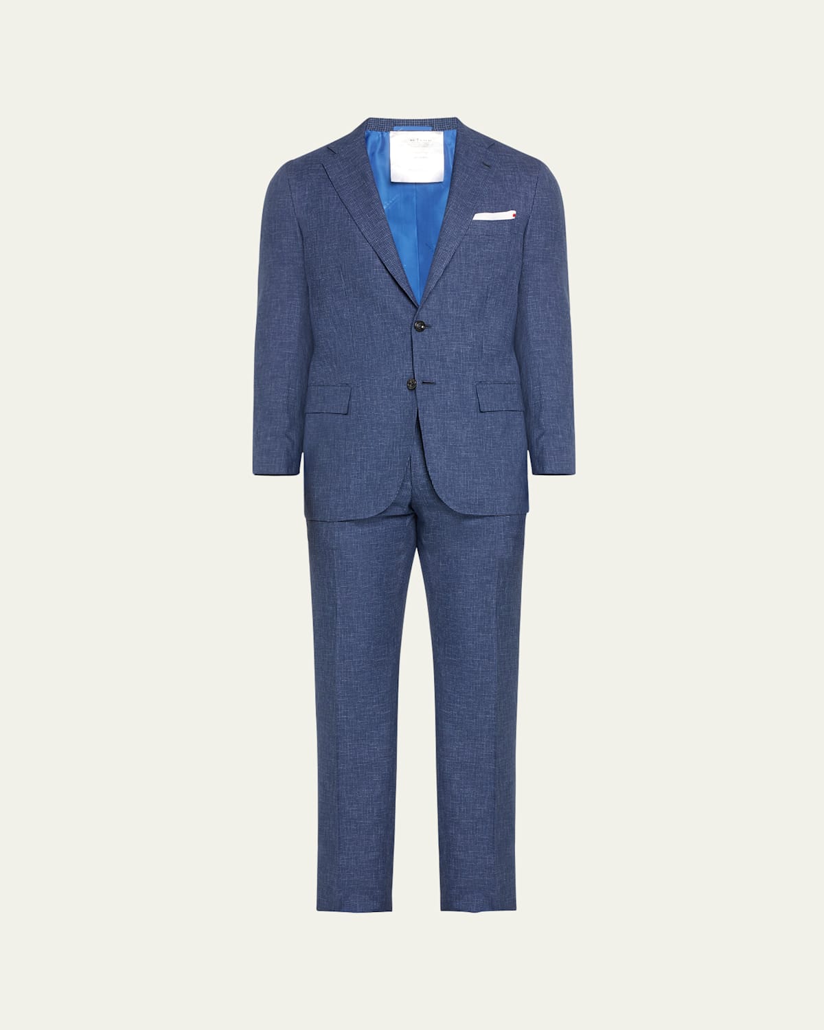 Men's Mini-Houndstooth Wool Suit