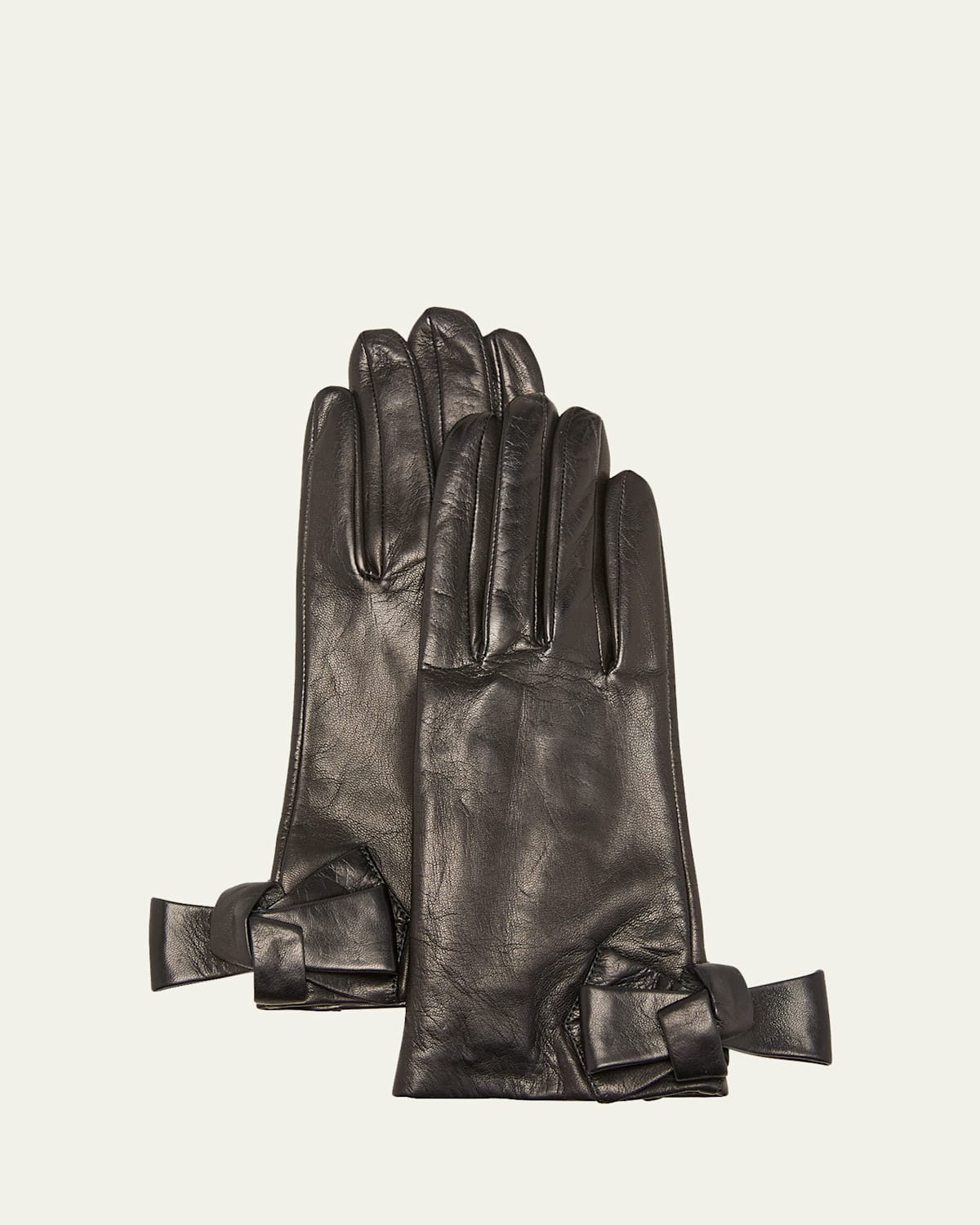 Minnie Bow Leather Gloves
