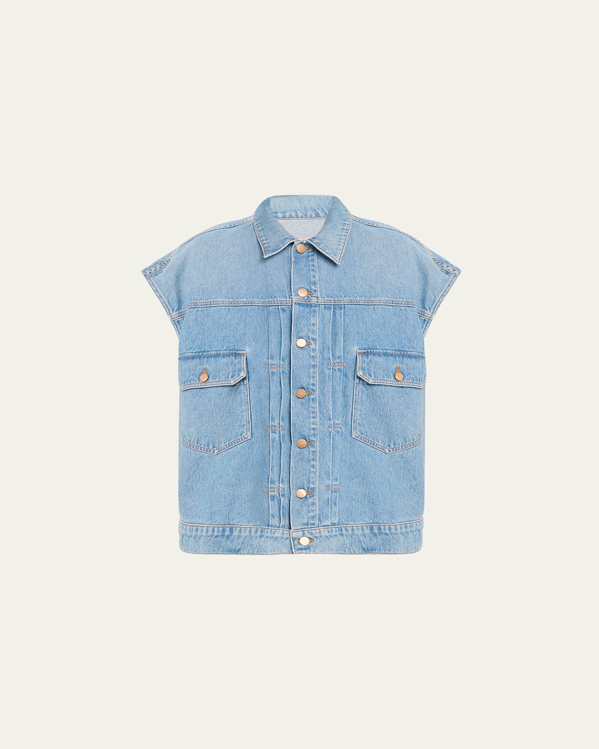 Shop Mother The Big Bite Denim Vest In All You Ca