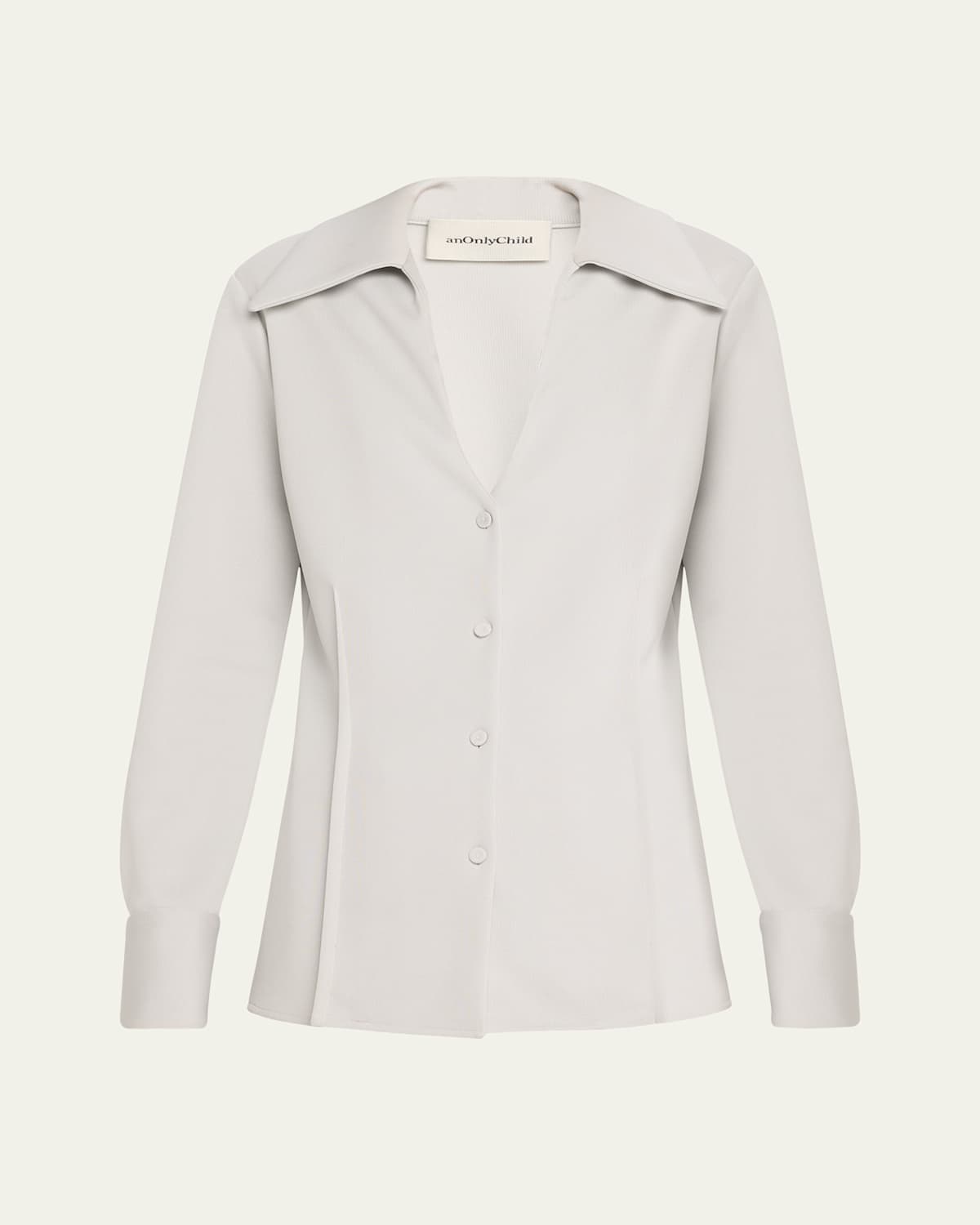 St Elizabeth Button Down Shirt, Silver