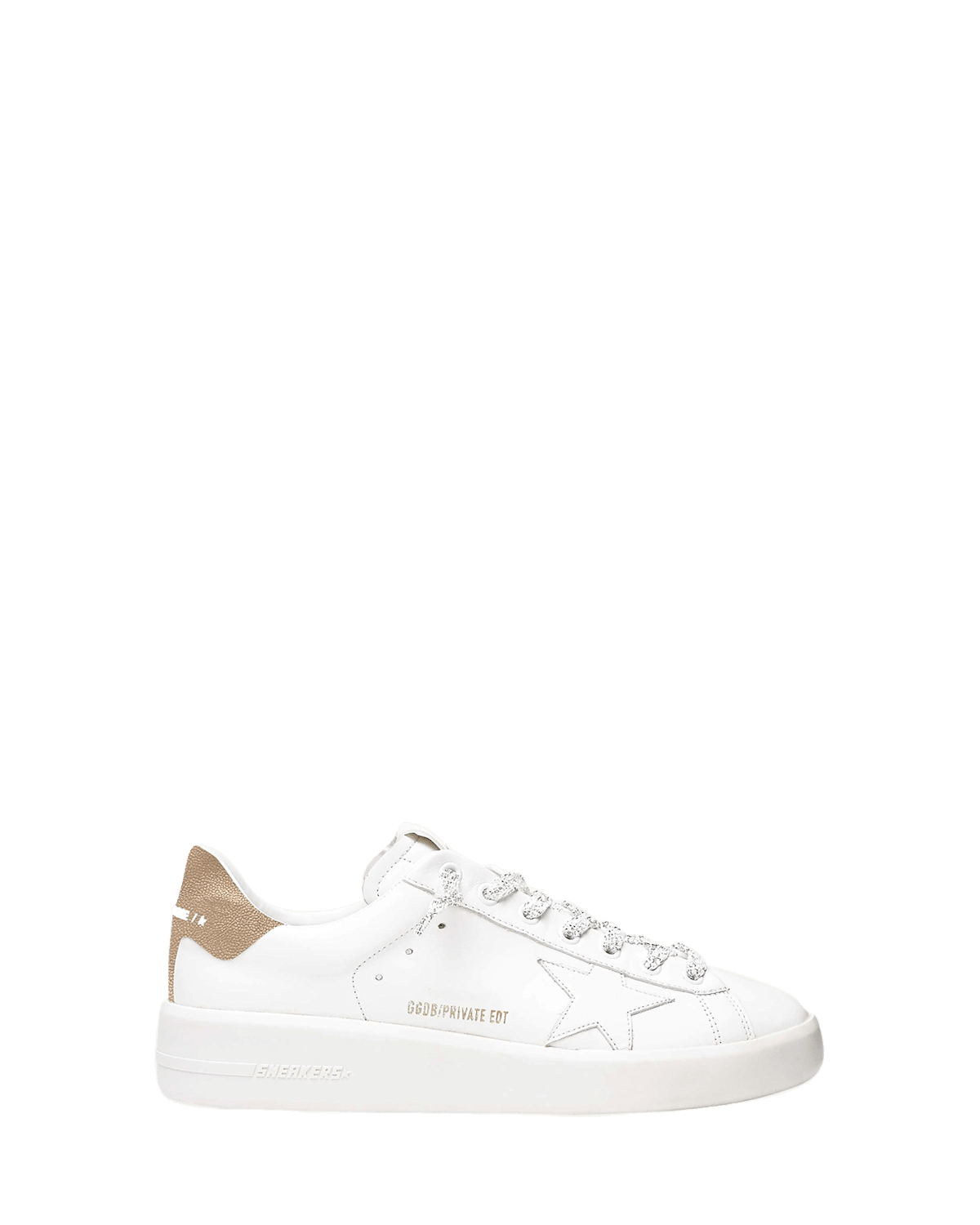 Golden Goose Purestar Mixed Leather Low-Top Sneakers | Thumbnail 2 Golden Goose Purestar Mixed Leather Low-Top Sneakers | Thumbnail 2