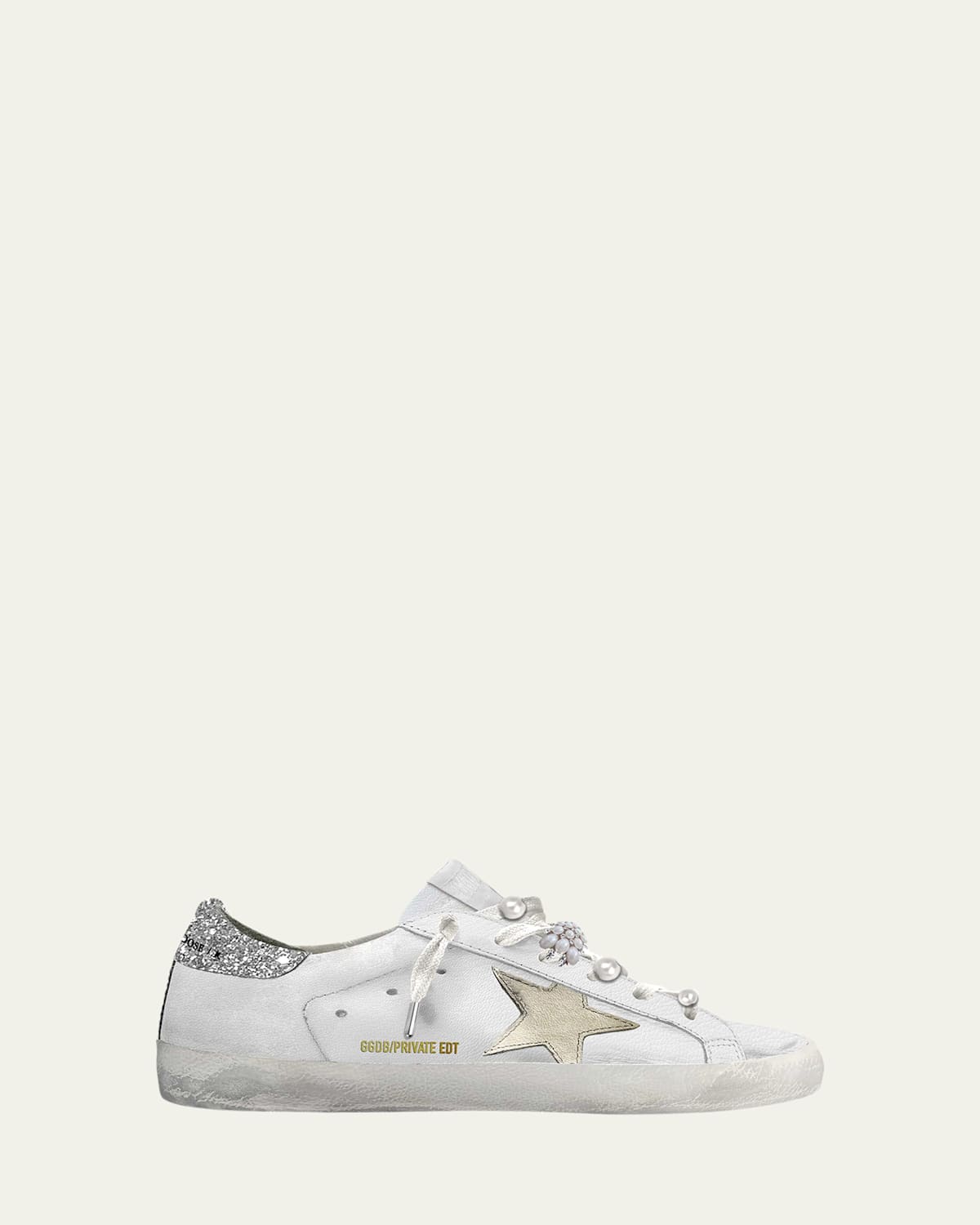 Superstar Pearly Glitter Low-Top Sneakers