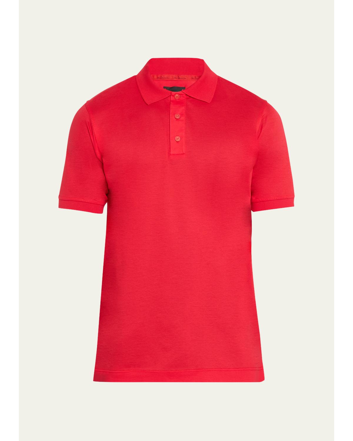 Men'S Cotton Pique Polo Shirt