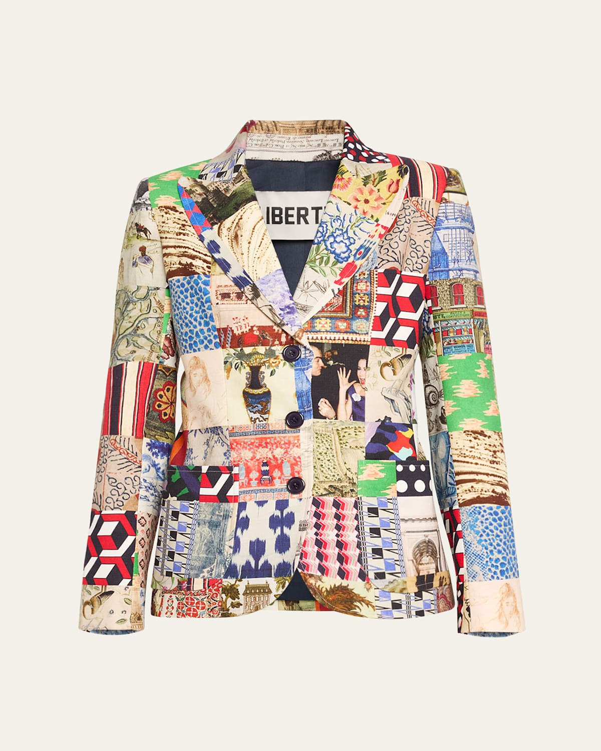 Bloomsbury Collage Printed Blazer Jacket