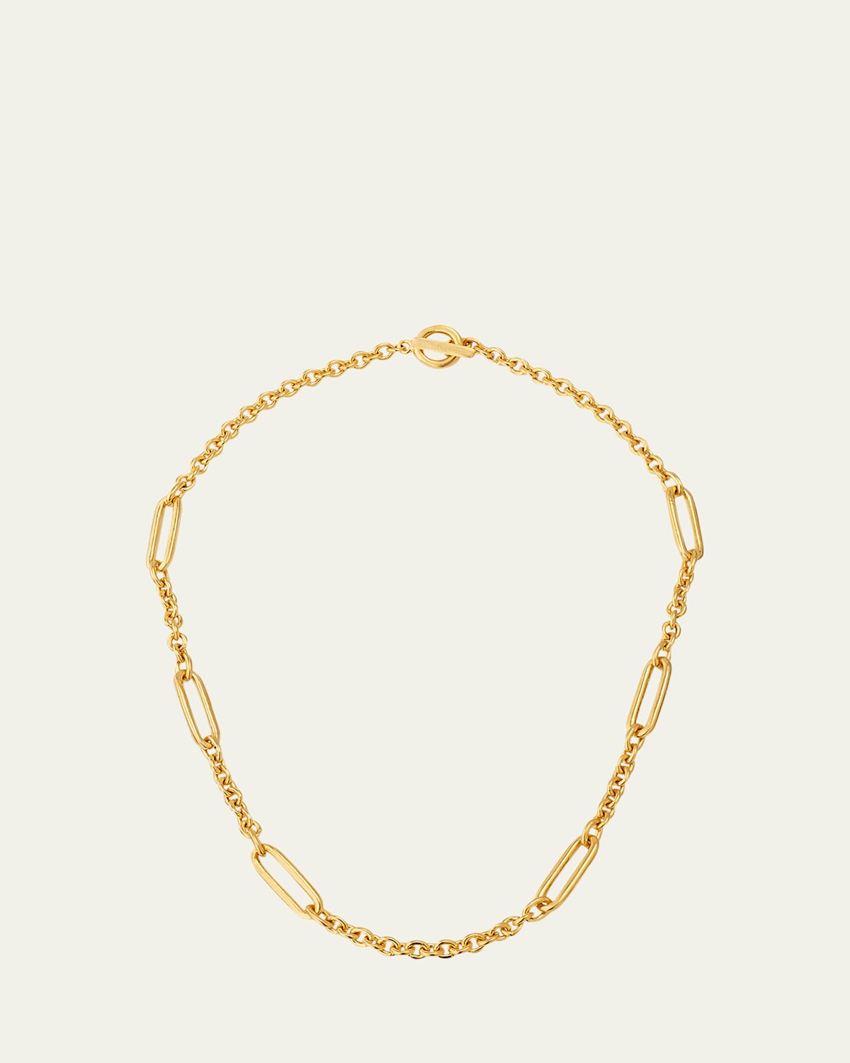 Alex Chain Link Necklace with Oval Stations