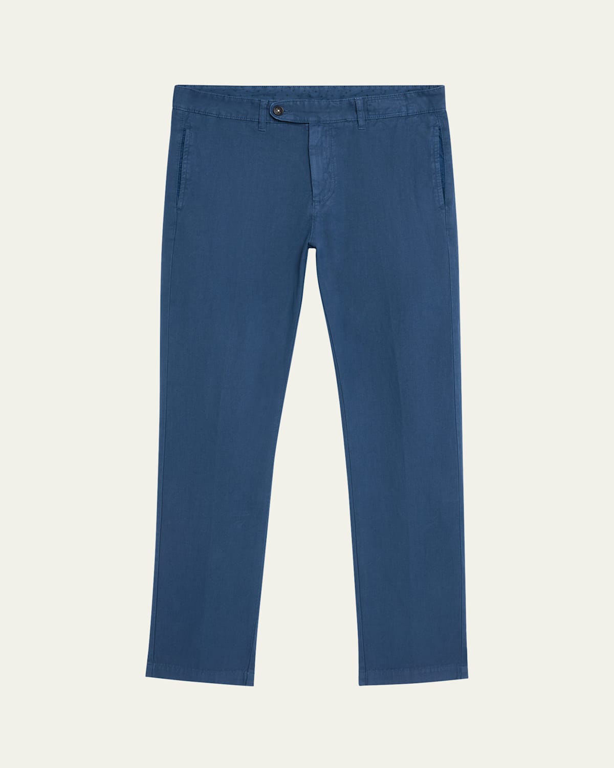 Men's Cotton-Linen Flat-Front Trousers